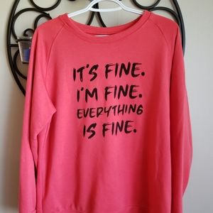 Women's Orange Sweatshirt,XL